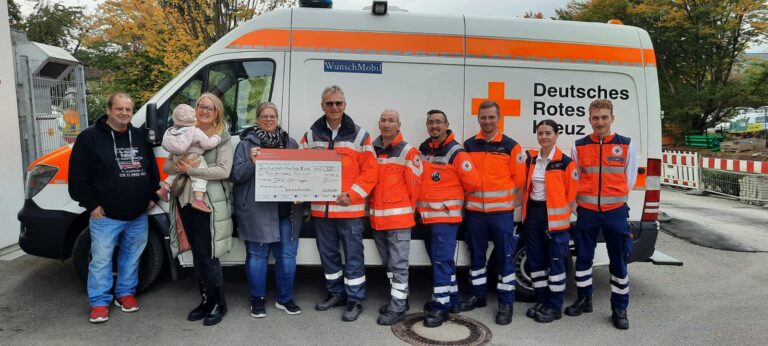 Spendenübergabe an  den DRK Ortsverein Öhringen
